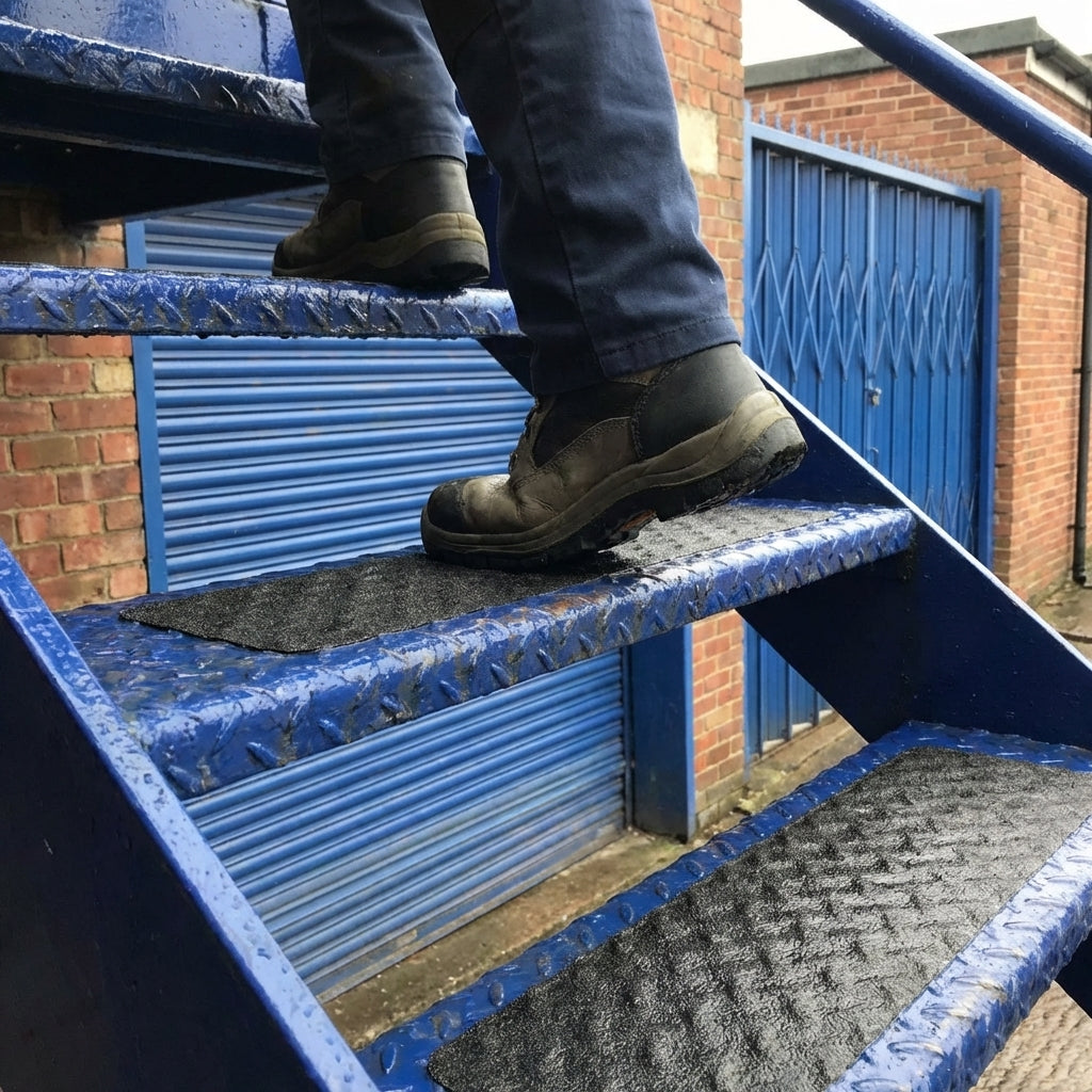 Non Slip Adhesive Treads & Tapes – Conformable – Aluminum Foil Backing – Indoor/Outdoor