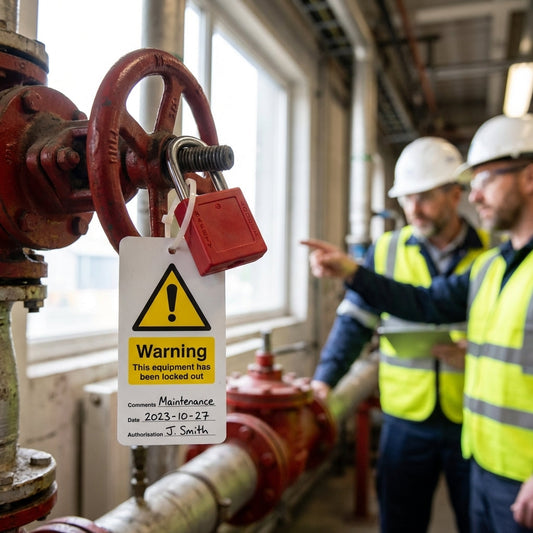 Warning Equipment is Locked Out Double Sided Safety Tag (Pack of 10) – 80mm x 150mm – Matt PVC – Industrial Use