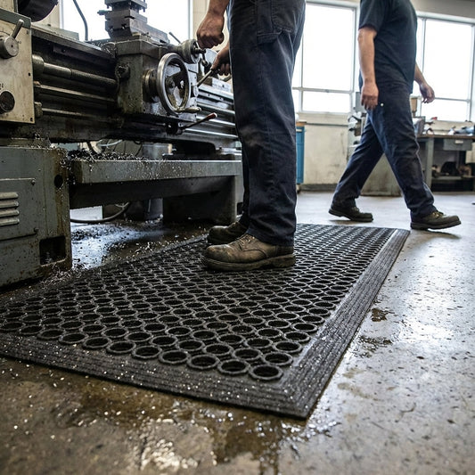 Non-Slip Nitrile Safety Mats – 0.9m x 1.5m – Carbide Gritted – Industrial Use