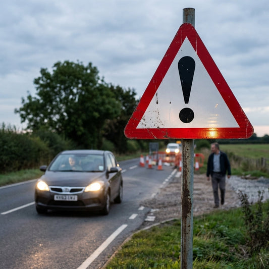 Other Danger Ahead Reflective Traffic Sign – 600mm Triangle – Aluminium Composite – Outdoor Use (Class R2)