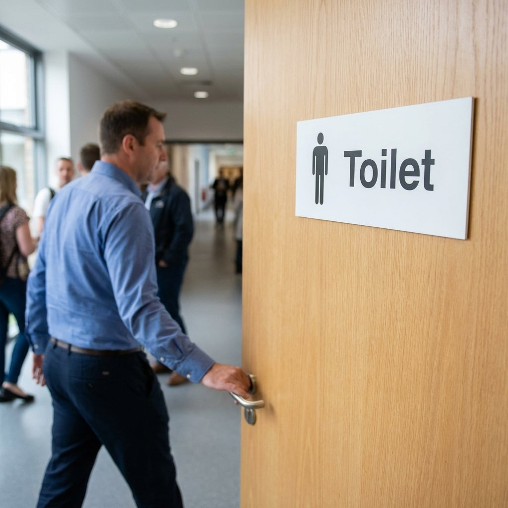 Toilet Signs – Male Symbol – 1mm Rigid Plastic – Indoor/Outdoor
