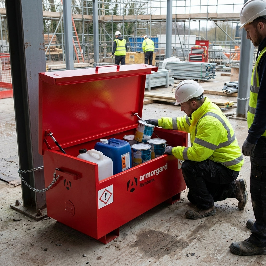 Hazardous Goods Site Box – 1275x665x660mm – Steel & Fire Resistant – Industrial Use