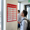 Fire Marshal Custom Signs – Space for 6 Names – Safety Use