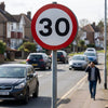 30mph Reflective Traffic Sign – 600mm Diameter – Aluminium Composite – Road Safety (Class R2)