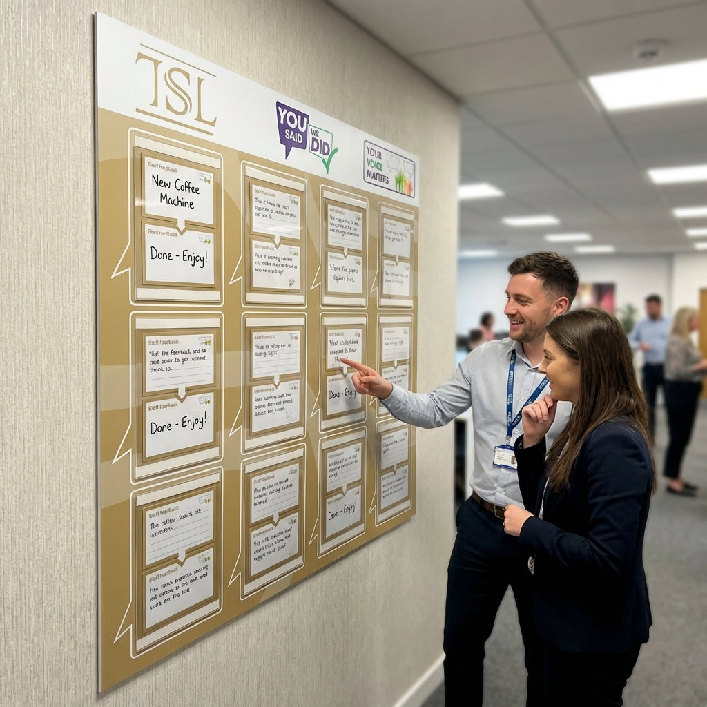 Staff Engagement Board – 1185mm x 1200mm – Durable Plastic – Office Use