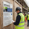 Construction Safety Poster – 400mm x 600mm – Rigid Plastic – Indoor/Outdoor Use