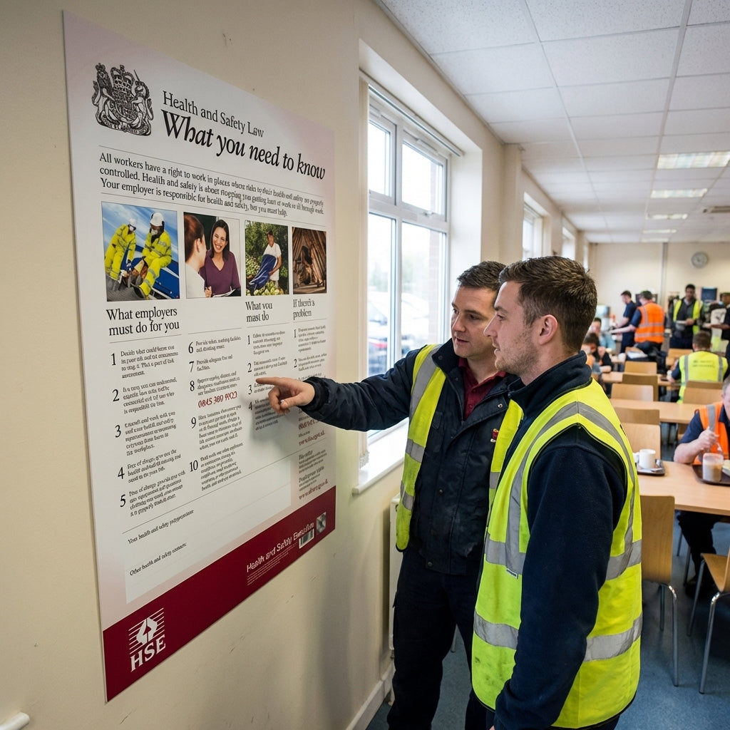 Health & Safety Law Poster – 297mm x 420mm – Flexible Polypropylene – Workplace Compliance