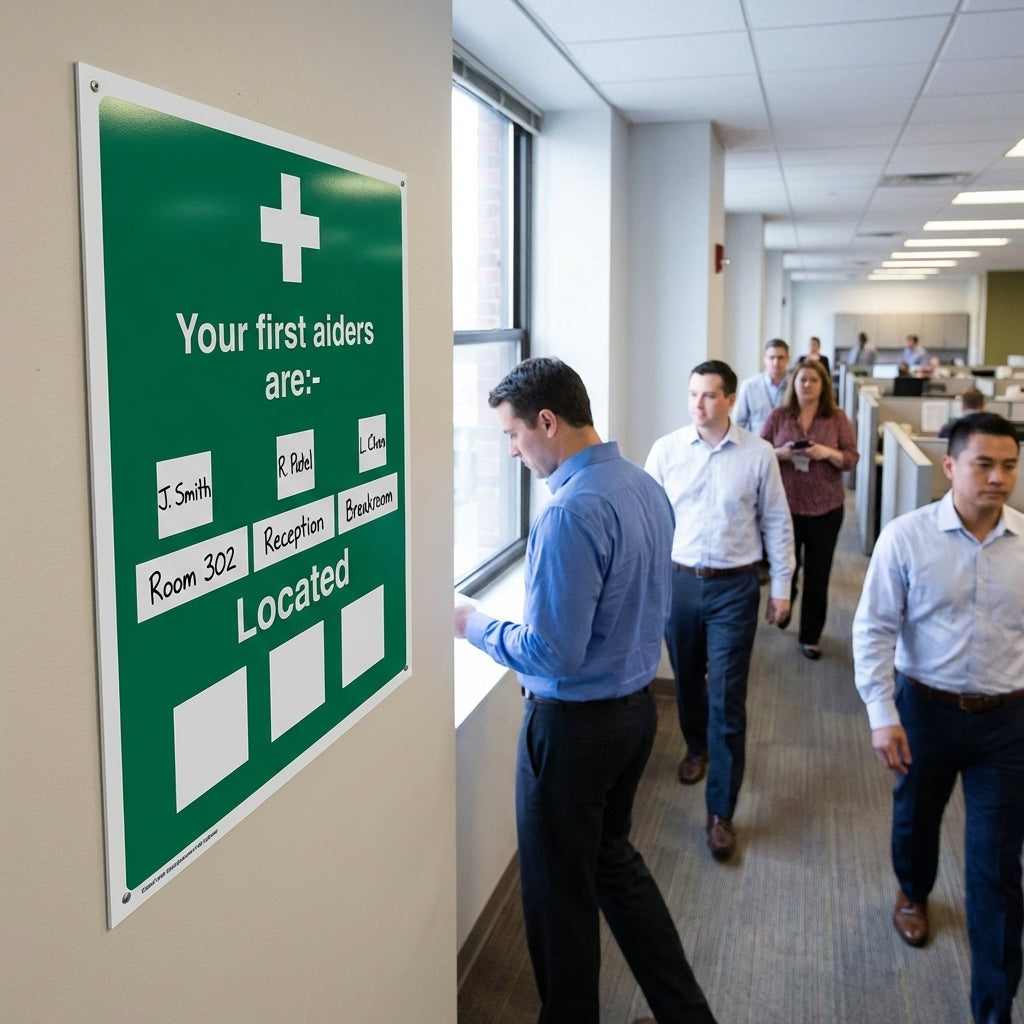 Safety Signs – Your First Aiders – Customizable – Workplace Safety
