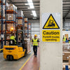 Caution Forklift Trucks Sign – 1mm Rigid Plastic – Indoor/Outdoor Use