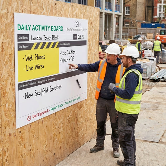 Daily Activity Board – 1200mm x 900mm – Drywipe Laminate – Professional Communication