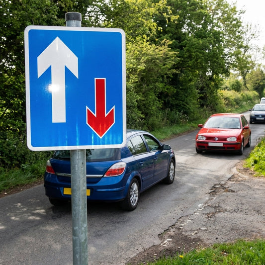 Reflective Traffic Signs – 700mm x 800mm – Aluminium Composite – Outdoor Use