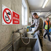 Not Drinking Water Safety Signs – 1mm Rigid Plastic – Indoor/Outdoor Use