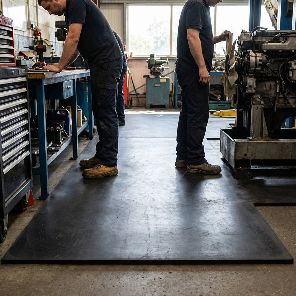 Smooth Rubber Matting – 1.4m x 10m Rolls – 3mm & 6mm Thickness – Industrial & Domestic Use