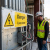 Danger Live Wires Safety Signs – 1mm Rigid Plastic – Indoor & Outdoor Use