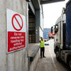 Safety Warning Sign – 450mm x 600mm – Rigid Plastic – Indoor/Outdoor Use