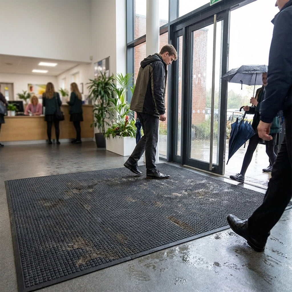 Durable Absorbent Entrance Mats – Choose Size & Color – High Performance – Commercial Use