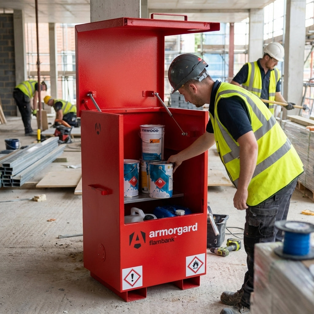 Hazardous Material Site Chest – 765x675x1270mm – Steel & Fire Resistant – Industrial Use