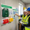 First Aid Station with PPE Poster – 6mm Rigid Plastic – Workplace Safety