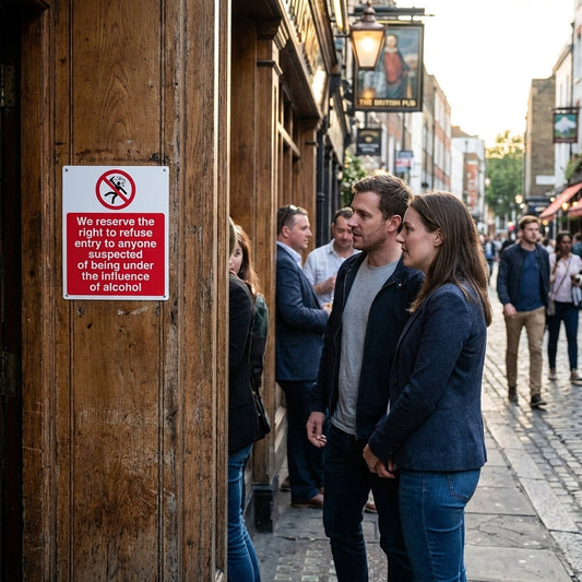 Alcohol Influence Warning Signs – Rigid Plastic & Vinyl – Indoor/Outdoor