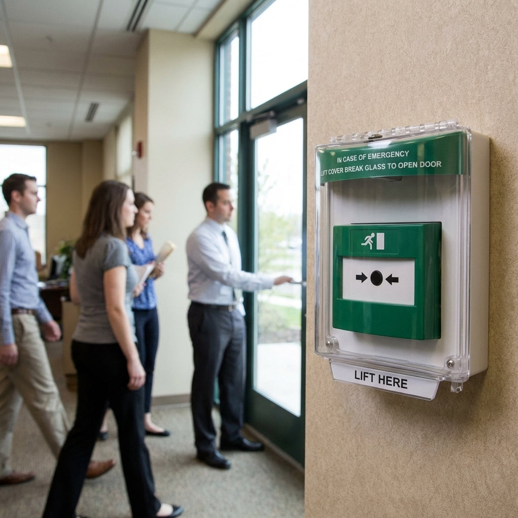 Universal Stopper – Door Release Covers – Flush & Surface Mounted – Safety & Security