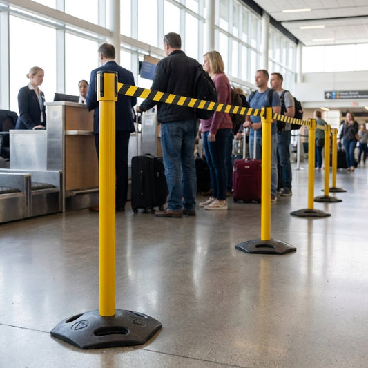 Retractable Barriers – 10.6m – High-Performance – Indoor/Outdoor Use