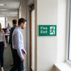 Braille Fire Exit Right Sign – 450mm x 150mm – 1.5mm PVC – Safety Compliance