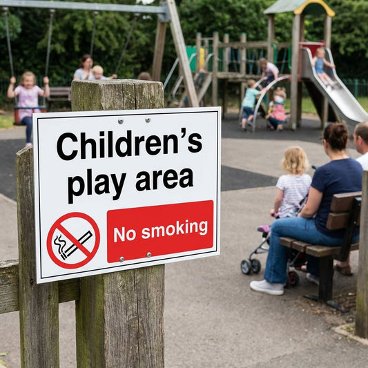 Children's No Smoking Signs – 1mm Rigid Plastic – Indoor/Outdoor Use