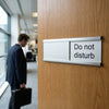 Do Not Disturb Door Slider Signs – 300mm x 40mm – Anodised Aluminium – Professional Privacy Management