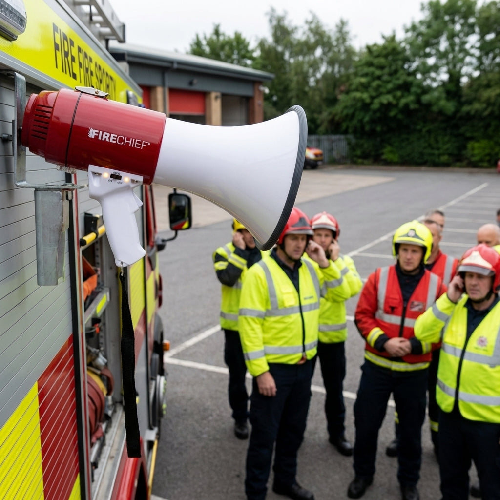 Megaphones – 25W – Built-in Microphone & Siren – Emergency Use