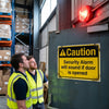 Security Alarm Warning Sign – 1mm Rigid Plastic – Indoor/Outdoor