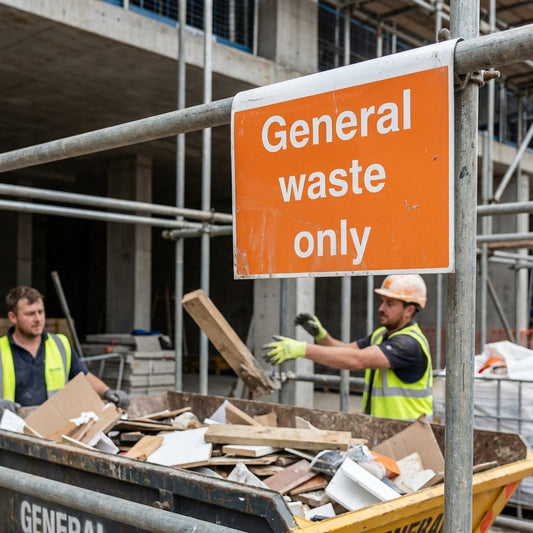 General Waste Only Sign – 600mm x 400mm – Aluminium – Industrial Use