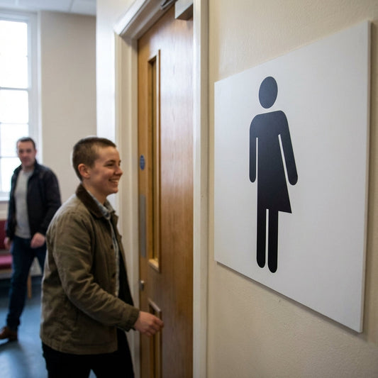 All Gender Toilet Symbol – Rigid Plastic – Indoor & Outdoor Use