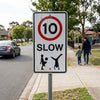 Reflective Traffic Sign – 400mm x 700mm – Aluminium Composite – Outdoor Use