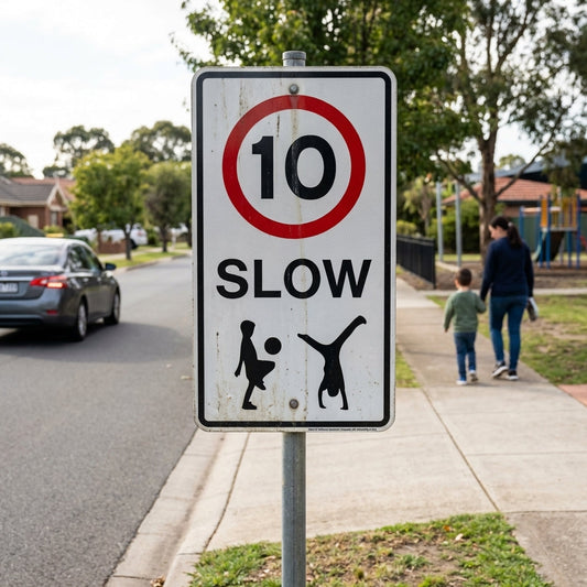 Reflective Traffic Sign – 400mm x 700mm – Aluminium Composite – Outdoor Use