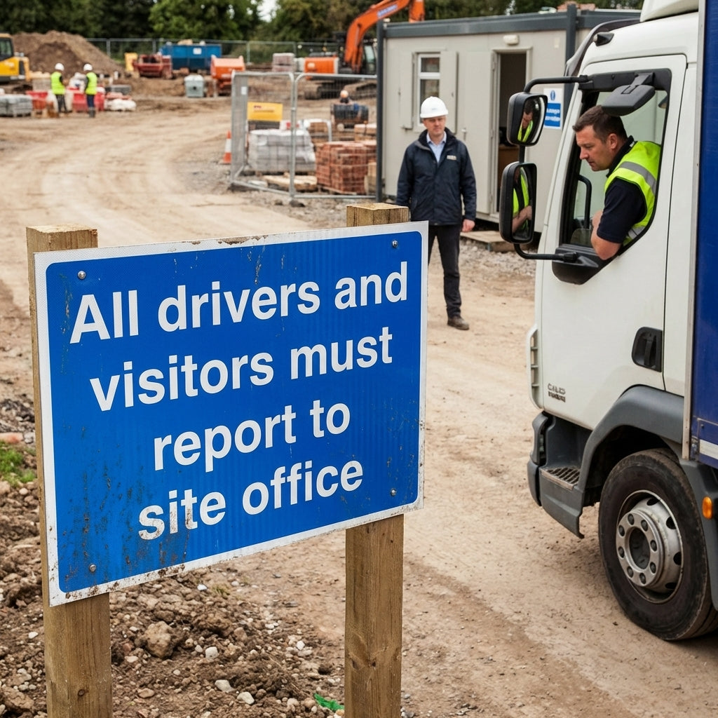 Temporary Traffic Sign – 600mm x 450mm – Polypropylene, RA1 – Indoor/Outdoor