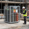 Collapsible Cylinder Cage – 1300mm x 1240mm x 1800mm – Galvanized Steel – Industrial