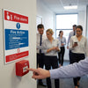Fire Action Notice Sign – Alarm Call Point & Do Not Use Lifts – Indoor Use