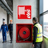 Fire Hose Symbol Sign – Red – Industrial Safety – Indoor/Outdoor