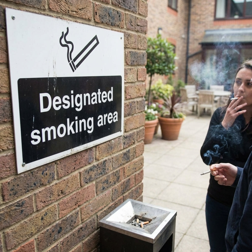 Designated Smoking Area Sign – Indoor/Outdoor Use