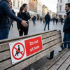 Safety Sign – Do Not Sit Here – 1mm Rigid Plastic – Indoor/Outdoor Use