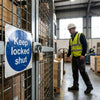 Safety Sign Labels – 65mm Diameter – Self Adhesive Vinyl – Indoor Use