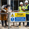 Permit to Work Safety Signs – Rigid Plastic – Indoor & Outdoor Use