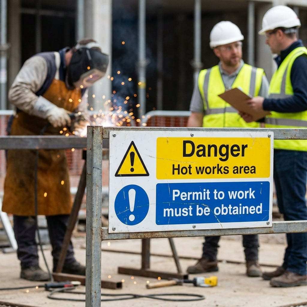 Permit to Work Safety Signs – Rigid Plastic – Indoor & Outdoor Use