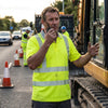 High Visibility Short Sleeve Polo Shirts – Yellow – GRS Polyester & BCI Cotton – Industrial Use