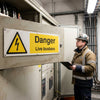 Danger Live Busbars Safety Sign – 1mm Rigid Plastic – Indoor/Outdoor Use