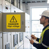 Danger High Voltage Labels – Self-Adhesive Vinyl – Indoor
