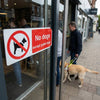 No Dogs Except Guide Dogs Sign – 1mm Rigid Plastic – Indoor/Outdoor Use