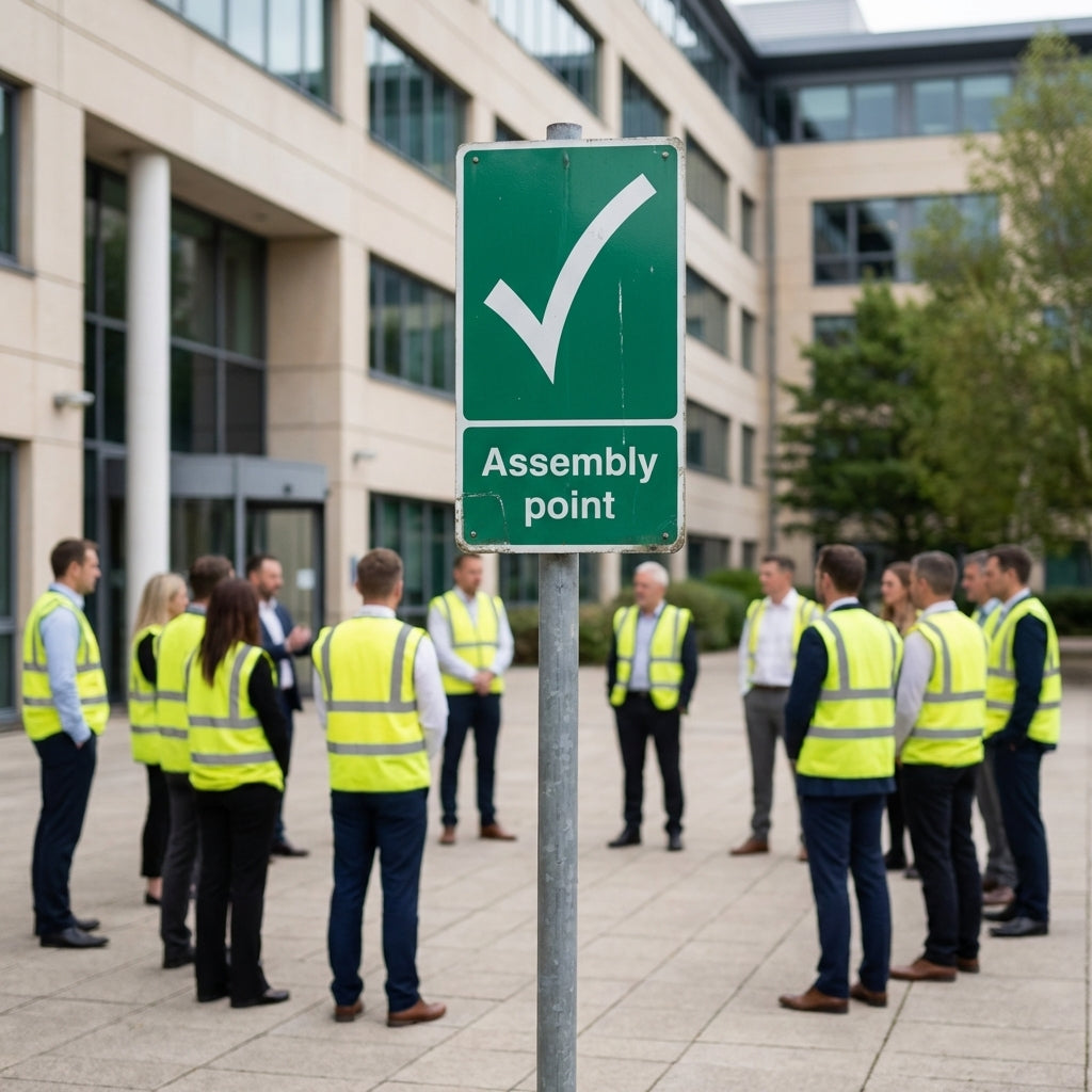 Assembly Point Sign – Durable Material – Safety & Instructions