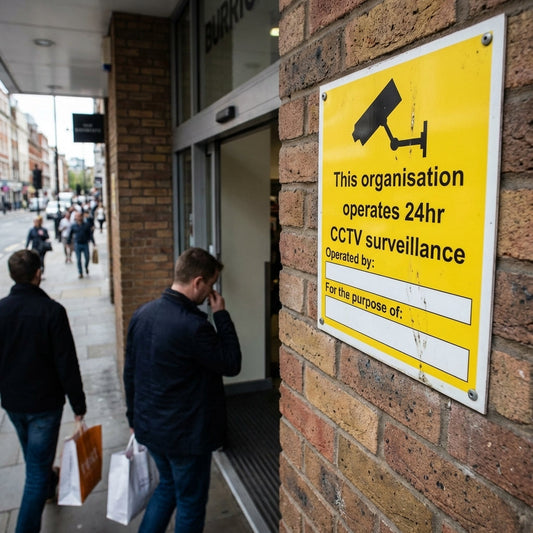 CCTV Surveillance Sign – 24hr Monitoring – Industrial Grade – Security Use