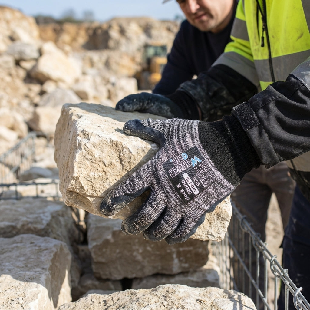 Protective Work Gloves – Rock & Stone – Industrial Grade – Safety Use
